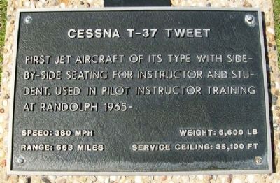Cessna T-37 Tweet Marker image. Click for full size.