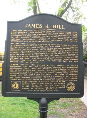 James J. Hill Marker. Click for full size. James J. Hill Marker image. Click for full size.