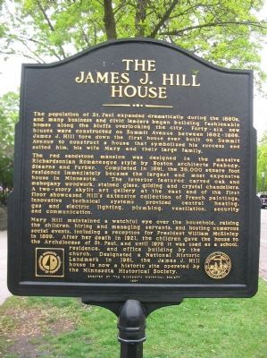 The James J. Hill House Marker image. Click for full size.