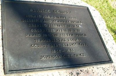 Blanco County Marker image. Click for full size.