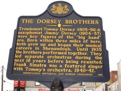 The Dorsey Brothers Marker image. Click for full size.