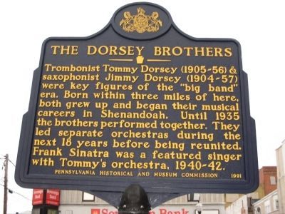 The Dorsey Brothers Marker image. Click for full size.