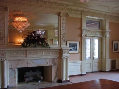 Fireplace and Chandelier. Click for full size. Fireplace and Chandelier image. Click for full size.