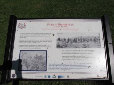Fight at Rogersville Marker. Click for full size. Fight at Rogersville Marker image. Click for full size.