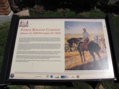 Patrick Ronayne Cleburne Marker. Click for full size. Patrick Ronayne Cleburne Marker image. Click for full size.