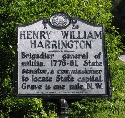 Henry William Harrington Marker image. Click for full size.