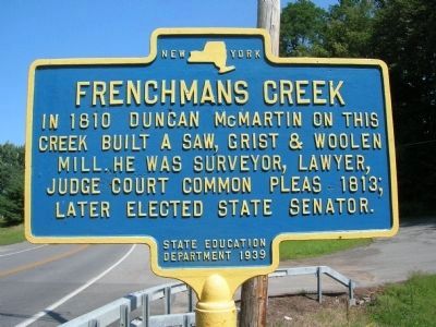 Frenchmans Creek Marker. Click for full size. Frenchmans Creek Marker image. Click for full size.