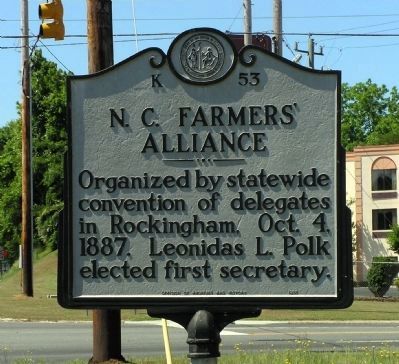 N.C. Farmers' Alliance Marker image. Click for full size.