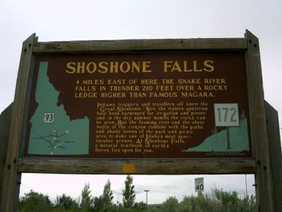 Shoshone Falls Marker image. Click for full size.