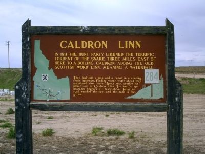 Caldron Linn Marker. Click for full size. Caldron Linn Marker image. Click for full size.