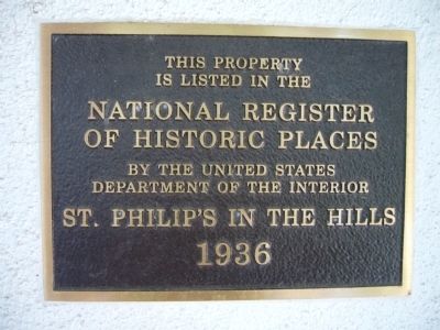 St. Philip's in the Hills Marker image. Click for full size.