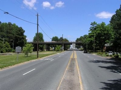 Wide view of the Plank Road Marker image. Click for full size.