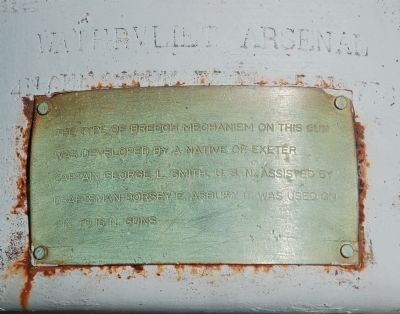 Label on Guns Breech. Click for full size. Label on Guns Breech image. Click for full size.