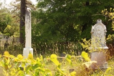 Grave markers in the Concord Baptist Church cemetery image. Click for full size.