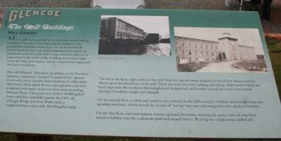 Glencoe - The Mill Buildings Marker. Click for full size. Glencoe - The Mill Buildings Marker image. Click for full size.