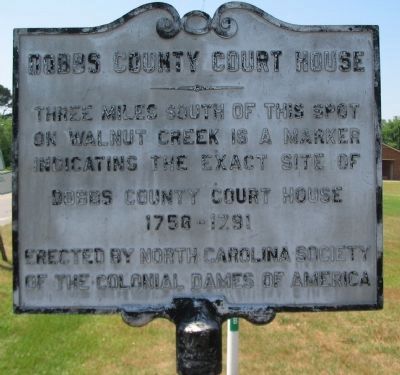 Dobbs County Court House Marker image. Click for full size.