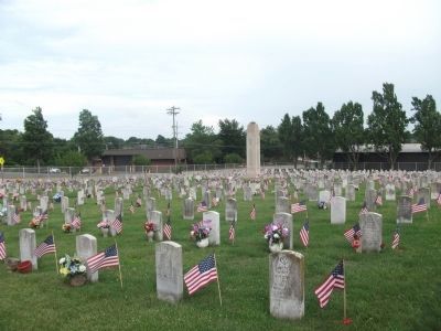 Veterans Memorial Marker - Memorial Day 2010 image. Click for full size.