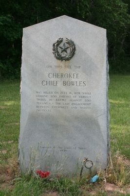 Cherokee Chief Bowles Marker image. Click for full size.