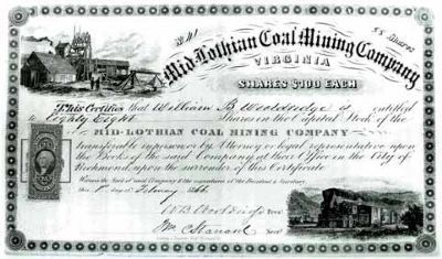 Mid-Lothian Coal Mining Company Stock image. Click for full size.