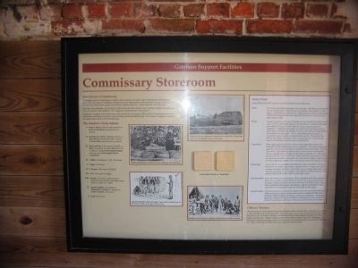 Commissary Storeroom Interpretation image. Click for full size.