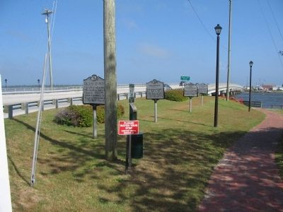 Four Markers at Bridge. Click for full size. Four Markers at Bridge image. Click for full size.