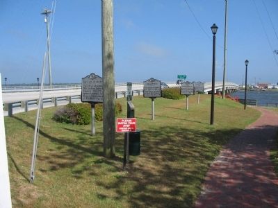 Four Markers at Bridge. Click for full size. Four Markers at Bridge image. Click for full size.