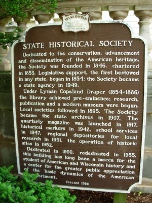 State Historical Society Marker image. Click for full size.