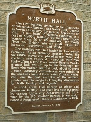 North Hall Marker. Click for full size. North Hall Marker image. Click for full size.