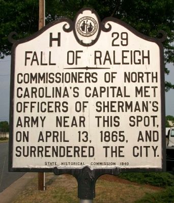 Fall of Raleigh Marker image. Click for full size.