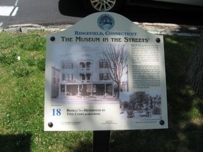 Bissell's – Destroyed by Two Conflagrations Marker. Click for full size. Bissell's – Destroyed by Two Conflagrations Marker image. Click for full size.