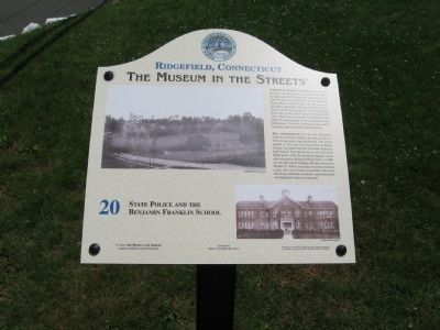 State Police and the Benjamin Franklin School Marker image. Click for full size.