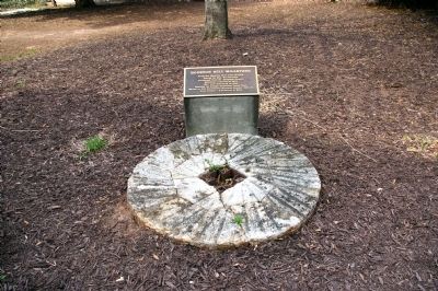 Houston Mill Millstone and Marker image. Click for full size.