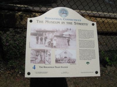 The Ridgefield Train Station Marker image. Click for full size.