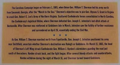 Carolinas Campaign Description. Click for full size. Carolinas Campaign Description image. Click for full size.
