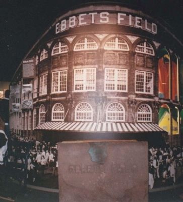 Ebbets Field Cornerstone at Cooperstown Hall of Fame image. Click for full size.