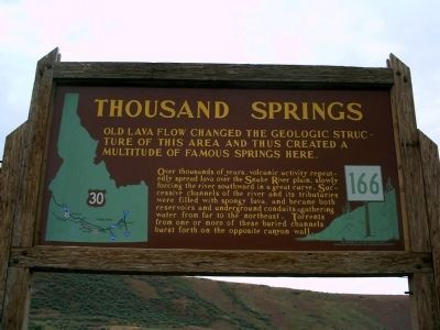 Thousand Springs Marker image. Click for full size.