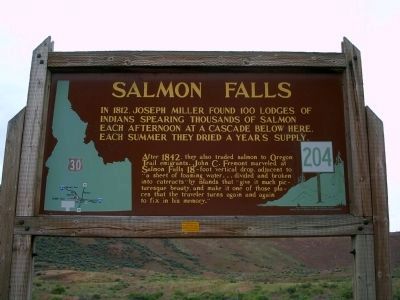 Salmon Falls Marker image. Click for full size.