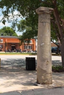 Marker, at far left and the existing pillar.. Click for full size. Marker, at far left and the existing pillar. image. Click for full size.