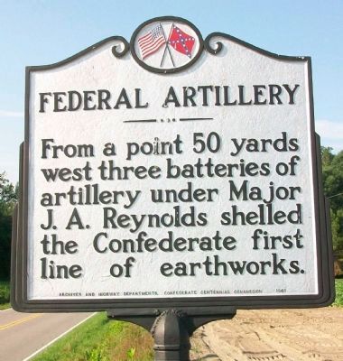 Federal Artillery Marker image. Click for full size.