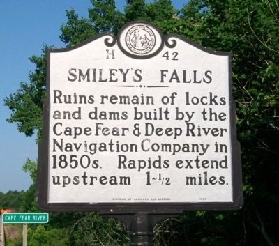 Smiley's Falls Marker image. Click for full size.