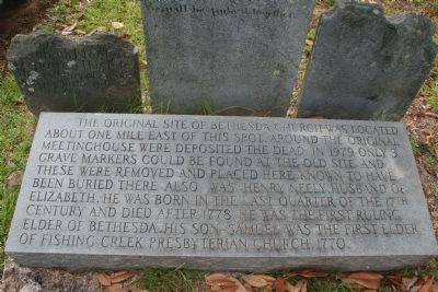 Bethesda Presbyterian Cemetery Marker image. Click for full size.