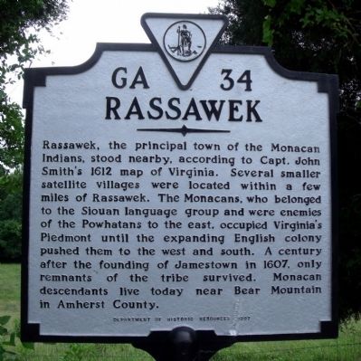 Rassawek Marker. Click for full size. Rassawek Marker image. Click for full size.