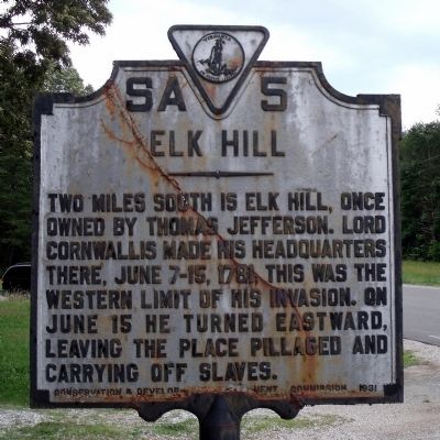 Elk Hill Marker image. Click for full size.