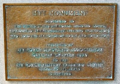 MTI Monument Marker. Click for full size. MTI Monument Marker image. Click for full size.
