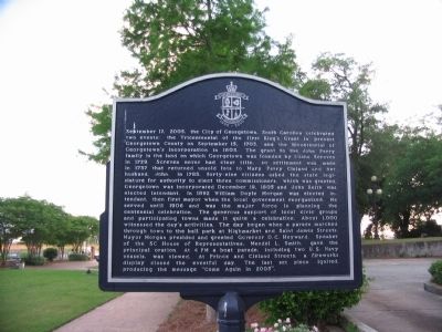City of Georgetown Marker image. Click for full size.
