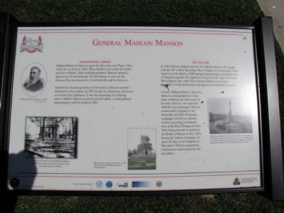 General Mahlon Manson Marker image. Click for full size.