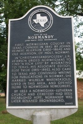 Site of Old Normandy Marker image. Click for full size.