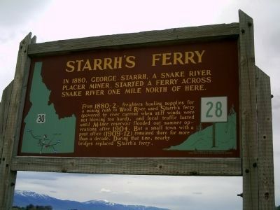 Starrh's Ferry Marker. Click for full size. Starrh's Ferry Marker image. Click for full size.
