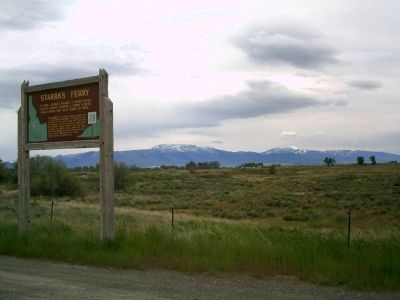 Starrh's Ferry Marker Along U.S. 30. Click for full size. Starrh's Ferry Marker Along U.S. 30 image. Click for full size.