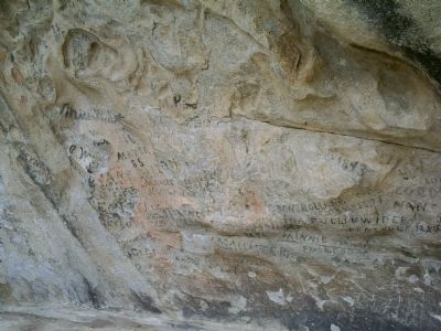 Pioneer Markings at the City of Rocks image. Click for full size.